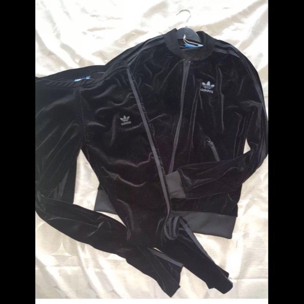 Adidas Velour tracksuit jacket